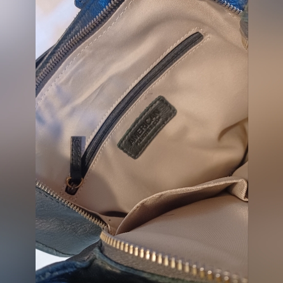 American Leather Company Black Satchel Purse - Picture 9 of 15